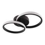 GLOBOSTAR® CORA 61058 Μοντέρνο Φωτιστικό Οροφής LED 18W 2160lm 300° AC 220-240V IP20 Ρυθμιζόμενο Λευκό CCT με On/Off 2700K/4500K/6000K - Lumileds SMD Chip - Μαύρο Ματ - Μ36 x Π20.5 x Υ7cm - 3 Χρόνια Εγγύηση - Image 4