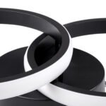 GLOBOSTAR® CORA 61058 Μοντέρνο Φωτιστικό Οροφής LED 18W 2160lm 300° AC 220-240V IP20 Ρυθμιζόμενο Λευκό CCT με On/Off 2700K/4500K/6000K - Lumileds SMD Chip - Μαύρο Ματ - Μ36 x Π20.5 x Υ7cm - 3 Χρόνια Εγγύηση - Image 5