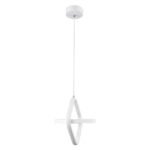 GLOBOSTAR® ROSE 61065 Μοντέρνο Κρεμαστό Φωτιστικό Οροφής LED 22W 2640lm 300° AC 220-240V IP20 Ρυθμιζόμενο Λευκό CCT με On/Off 2700K/4500K/6000K - Lumileds SMD Chip - Λευκό Ματ - Μ24 x Π22 x Υ24cm - 3 Χρόνια Εγγύηση - Image 5