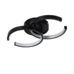 GLOBOSTAR® EVA 61067 Μοντέρνο Φωτιστικό Οροφής LED 16W 1920lm 300° AC 220-240V IP20 Ρυθμιζόμενο Λευκό CCT με On/Off 2700K/4500K/6000K - Lumileds SMD Chip - Μαύρο Ματ - Μ33 x Π21 x Υ7cm - 3 Χρόνια Εγγύηση - Image 4