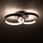 GLOBOSTAR® EVA 61067 Μοντέρνο Φωτιστικό Οροφής LED 16W 1920lm 300° AC 220-240V IP20 Ρυθμιζόμενο Λευκό CCT με On/Off 2700K/4500K/6000K - Lumileds SMD Chip - Μαύρο Ματ - Μ33 x Π21 x Υ7cm - 3 Χρόνια Εγγύηση - Image 7