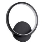 GLOBOSTAR® TED 61070 Μοντέρνο Φωτιστικό Τοίχου - Απλίκα LED 9W 1080lm 300° AC 220-240V IP20 Ρυθμιζόμενο Λευκό CCT με On/Off 2700K/4500K/6000K - Lumileds SMD Chip - Μαύρο Ματ - Μ20 x Π5.5 x Υ23cm - 3 Χρόνια Εγγύηση - Image 3