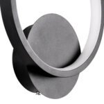 GLOBOSTAR® TED 61070 Μοντέρνο Φωτιστικό Τοίχου - Απλίκα LED 9W 1080lm 300° AC 220-240V IP20 Ρυθμιζόμενο Λευκό CCT με On/Off 2700K/4500K/6000K - Lumileds SMD Chip - Μαύρο Ματ - Μ20 x Π5.5 x Υ23cm - 3 Χρόνια Εγγύηση - Image 6