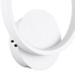 GLOBOSTAR® TED 61071 Μοντέρνο Φωτιστικό Τοίχου - Απλίκα LED 9W 1080lm 300° AC 220-240V IP20 Ρυθμιζόμενο Λευκό CCT με On/Off 2700K/4500K/6000K - Lumileds SMD Chip - Λευκό Ματ - Μ20 x Π5.5 x Υ23cm - 3 Χρόνια Εγγύηση - Image 6