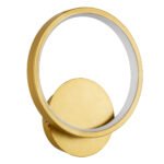 GLOBOSTAR® TED 61072 Μοντέρνο Φωτιστικό Τοίχου - Απλίκα LED 9W 1080lm 300° AC 220-240V IP20 Ρυθμιζόμενο Λευκό CCT με On/Off 2700K/4500K/6000K - Lumileds SMD Chip - Χρυσό Βούρτσας - Μ20 x Π5.5 x Υ23cm - 3 Χρόνια Εγγύηση - Image 3