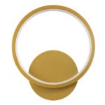 GLOBOSTAR® TED 61072 Μοντέρνο Φωτιστικό Τοίχου - Απλίκα LED 9W 1080lm 300° AC 220-240V IP20 Ρυθμιζόμενο Λευκό CCT με On/Off 2700K/4500K/6000K - Lumileds SMD Chip - Χρυσό Βούρτσας - Μ20 x Π5.5 x Υ23cm - 3 Χρόνια Εγγύηση - Image 4