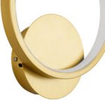 GLOBOSTAR® TED 61072 Μοντέρνο Φωτιστικό Τοίχου - Απλίκα LED 9W 1080lm 300° AC 220-240V IP20 Ρυθμιζόμενο Λευκό CCT με On/Off 2700K/4500K/6000K - Lumileds SMD Chip - Χρυσό Βούρτσας - Μ20 x Π5.5 x Υ23cm - 3 Χρόνια Εγγύηση - Image 6