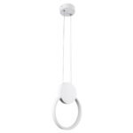 GLOBOSTAR® CYCLOS 61074 Μοντέρνο Κρεμαστό Φωτιστικό Οροφής LED 9W 1080lm 300° AC 220-240V IP20 Ρυθμιζόμενο Λευκό CCT με On/Off 2700K/4500K/6000K - Lumileds SMD Chip - Λευκό Ματ - Μ21 x Π2.3 x Υ26.5cm - 3 Χρόνια Εγγύηση - Image 4