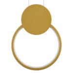 GLOBOSTAR® CYCLOS 61075 Μοντέρνο Κρεμαστό Φωτιστικό Οροφής LED 9W 1080lm 300° AC 220-240V IP20 Ρυθμιζόμενο Λευκό CCT με On/Off 2700K/4500K/6000K - Lumileds SMD Chip - Χρυσό Βούρτσας - Μ21 x Π2.3 x Υ26.5cm - 3 Χρόνια Εγγύηση - Image 6