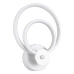 GLOBOSTAR® FREDDIE 61077 Μοντέρνο Φωτιστικό Τοίχου - Απλίκα LED 15W 1800lm 300° AC 220-240V IP20 Ρυθμιζόμενο Λευκό CCT με On/Off 2700K/4500K/6000K - Lumileds SMD Chip - Λευκό Ματ - Μ20 x Π7.5 x Υ25cm - 3 Χρόνια Εγγύηση - Image 3