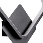 GLOBOSTAR® LENA 61079 Μοντέρνο Φωτιστικό Τοίχου - Απλίκα LED 12W 1440lm 300° AC 220-240V IP20 Ρυθμιζόμενο Λευκό CCT με On/Off 2700K/4500K/6000K - Lumileds SMD Chip - Μαύρο Ματ - Μ25 x Π5.5 x Υ29.5cm - 3 Χρόνια Εγγύηση - Image 6