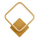 GLOBOSTAR® LENA 61081 Μοντέρνο Φωτιστικό Τοίχου - Απλίκα LED 12W 1440lm 300° AC 220-240V IP20 Ρυθμιζόμενο Λευκό CCT με On/Off 2700K/4500K/6000K - Lumileds SMD Chip - Χρυσό Βούρτσας - Μ25 x Π5.5 x Υ29.5cm - 3 Χρόνια Εγγύηση - Image 4