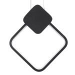 GLOBOSTAR® MARY 61082 Μοντέρνο Κρεμαστό Φωτιστικό Οροφής LED 12W 1440lm 300° AC 220-240V IP20 Ρυθμιζόμενο Λευκό CCT με On/Off 2700K/4500K/6000K - Lumileds SMD Chip - Μαύρο - Μ20 x Π2.3 x Υ28.5cm - 3 Χρόνια Εγγύηση - Image 6