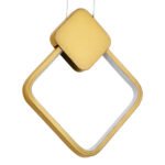 GLOBOSTAR® MARY 61084 Μοντέρνο Κρεμαστό Φωτιστικό Οροφής LED 12W 1440lm 300° AC 220-240V IP20 Ρυθμιζόμενο Λευκό CCT με On/Off 2700K/4500K/6000K - Lumileds SMD Chip - Χρυσό Βούρτσας - Μ20 x Π2.3 x Υ28.5cm - 3 Χρόνια Εγγύηση - Image 3