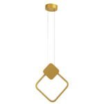 GLOBOSTAR® MARY 61084 Μοντέρνο Κρεμαστό Φωτιστικό Οροφής LED 12W 1440lm 300° AC 220-240V IP20 Ρυθμιζόμενο Λευκό CCT με On/Off 2700K/4500K/6000K - Lumileds SMD Chip - Χρυσό Βούρτσας - Μ20 x Π2.3 x Υ28.5cm - 3 Χρόνια Εγγύηση - Image 5