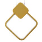 GLOBOSTAR® MARY 61084 Μοντέρνο Κρεμαστό Φωτιστικό Οροφής LED 12W 1440lm 300° AC 220-240V IP20 Ρυθμιζόμενο Λευκό CCT με On/Off 2700K/4500K/6000K - Lumileds SMD Chip - Χρυσό Βούρτσας - Μ20 x Π2.3 x Υ28.5cm - 3 Χρόνια Εγγύηση - Image 6