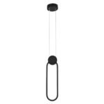 GLOBOSTAR® ILDI 61088 Μοντέρνο Κρεμαστό Φωτιστικό Οροφής LED 12W 1440lm 300° AC 220-240V IP20 Ρυθμιζόμενο Λευκό CCT με On/Off 2700K/4500K/6000K - Lumileds SMD Chip - Μαύρο Ματ- Μ10 x Π2.3 x Υ38cm - 3 Χρόνια Εγγύηση - Image 5