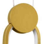 GLOBOSTAR® ILDI 61090 Μοντέρνο Κρεμαστό Φωτιστικό Οροφής LED 12W 1440lm 300° AC 220-240V IP20 Ρυθμιζόμενο Λευκό CCT με On/Off 2700K/4500K/6000K - Lumileds SMD Chip - Χρυσό Βούρτσας - Μ10 x Π2.3 x Υ38cm - 3 Χρόνια Εγγύηση - Image 6