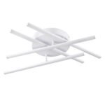 GLOBOSTAR® DRACO 61096 Μοντέρνο Φωτιστικό Οροφής LED 60W 7380lm 120° AC 220-240V IP20 Ρυθμιζόμενο Λευκό CCT με Χειριστήριο από 2700K έως 6000K Dimmable - Lumileds SMD Chip - Λευκό Ματ - Μ60 x Π60 x Υ11cm - 3 Χρόνια Εγγύηση - Image 3