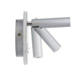 GLOBOSTAR® JERSEY 61103 Μοντέρνο Φωτιστικό Τοίχου - Απλίκα Ξενοδοχείου Reading Light με Φορτιστή USB 3A LED 10W 1380lm 36° & 360° AC 220-240V IP20 Φυσικό Λευκό 4500K - Bridgelux SMD Chip & TÜV SÜD Driver - Νίκελ Βούρτσας - Μ14.5 x Π14.5 x Υ6cm - 3 Χρόνια Εγγύηση - Image 5