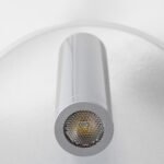 GLOBOSTAR® JERSEY 61103 Μοντέρνο Φωτιστικό Τοίχου - Απλίκα Ξενοδοχείου Reading Light με Φορτιστή USB 3A LED 10W 1380lm 36° & 360° AC 220-240V IP20 Φυσικό Λευκό 4500K - Bridgelux SMD Chip & TÜV SÜD Driver - Νίκελ Βούρτσας - Μ14.5 x Π14.5 x Υ6cm - 3 Χρόνια Εγγύηση - Image 8