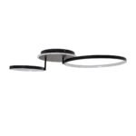 GLOBOSTAR® NEMESIS 61105 Μοντέρνο Φωτιστικό Οροφής LED 67W 7573lm 360° AC 220-240V IP20 Ρυθμιζόμενο Λευκό CCT με Χειριστήριο από 2700K έως 6000K Dimmable - Lumileds SMD Chip - Μαύρο Ματ - Μ84 x Π45 x Υ13cm - 3 Χρόνια Εγγύηση - Image 9