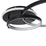 GLOBOSTAR® NEMESIS 61105 Μοντέρνο Φωτιστικό Οροφής LED 67W 7573lm 360° AC 220-240V IP20 Ρυθμιζόμενο Λευκό CCT με Χειριστήριο από 2700K έως 6000K Dimmable - Lumileds SMD Chip - Μαύρο Ματ - Μ84 x Π45 x Υ13cm - 3 Χρόνια Εγγύηση - Image 11