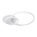 GLOBOSTAR® NEMESIS 61106 Μοντέρνο Φωτιστικό Οροφής LED 67W 7573lm 360° AC 220-240V IP20 Ρυθμιζόμενο Λευκό CCT με Χειριστήριο από 2700K έως 6000K Dimmable - Lumileds SMD Chip - Λευκό Ματ - Μ84 x Π45 x Υ13cm - 3 Χρόνια Εγγύηση - Image 5