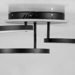 GLOBOSTAR® NEMESIS 61108 Μοντέρνο Φωτιστικό Οροφής LED 98W 11858lm 360° AC 220-240V IP20 Ρυθμιζόμενο Λευκό CCT με Χειριστήριο από 2700K έως 6000K Dimmable - Lumileds SMD Chip - Μαύρο Ματ - Μ89 x Π60 x Υ19cm - 3 Χρόνια Εγγύηση - Image 6