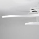 GLOBOSTAR® NEMESIS 61109 Μοντέρνο Φωτιστικό Οροφής LED 98W 11858lm 360° AC 220-240V IP20 Ρυθμιζόμενο Λευκό CCT με Χειριστήριο από 2700K έως 6000K Dimmable - Lumileds SMD Chip - Λευκό Ματ - Μ89 x Π60 x Υ19cm - 3 Χρόνια Εγγύηση - Image 7