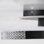 GLOBOSTAR® DIAMOND 61111 Μοντέρνο Φωτιστικό Οροφής LED 67W 8078lm 360° AC 220-240V IP20 Ρυθμιζόμενο Λευκό CCT με Χειριστήριο από 2700K έως 6000K Dimmable - Lumileds SMD Chip - Μαύρο Ματ - Μ60 x Π40 x Υ14cm - 3 Χρόνια Εγγύηση - Image 7