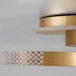 GLOBOSTAR® DIAMOND 61113 Μοντέρνο Φωτιστικό Οροφής LED 67W 8078lm 360° AC 220-240V IP20 Ρυθμιζόμενο Λευκό CCT με Χειριστήριο από 2700K έως 6000K Dimmable - Lumileds SMD Chip - Χρυσό Βούρτσας - Μ60 x Π40 x Υ14cm - 3 Χρόνια Εγγύηση - Image 7