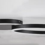 GLOBOSTAR® VENOM 61117 Μοντέρνο Φωτιστικό Οροφής LED 45W 5445lm 360° AC 220-240V IP20 Ρυθμιζόμενο Λευκό CCT με Χειριστήριο από 2700K έως 6000K Dimmable - Lumileds SMD Chip - Μαύρο Ματ - Μ60 x Π40 x Υ7.5cm - 3 Χρόνια Εγγύηση - Image 6