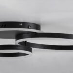 GLOBOSTAR® VENOM 61120 Μοντέρνο Φωτιστικό Οροφής LED 67W 8107lm 360° AC 220-240V IP20 Ρυθμιζόμενο Λευκό CCT με Χειριστήριο από 2700K έως 6000K Dimmable - Lumileds SMD Chip - Μαύρο Ματ - Μ60 x Π40 x Υ12.5cm - 3 Χρόνια Εγγύηση - Image 6