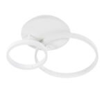 GLOBOSTAR® VENOM 61121 Μοντέρνο Φωτιστικό Οροφής LED 67W 8107lm 360° AC 220-240V IP20 Ρυθμιζόμενο Λευκό CCT με Χειριστήριο από 2700K έως 6000K Dimmable - Lumileds SMD Chip - Λευκό Ματ - Μ60 x Π40 x Υ12.5cm - 3 Χρόνια Εγγύηση - Image 5