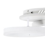 GLOBOSTAR® VENOM 61121 Μοντέρνο Φωτιστικό Οροφής LED 67W 8107lm 360° AC 220-240V IP20 Ρυθμιζόμενο Λευκό CCT με Χειριστήριο από 2700K έως 6000K Dimmable - Lumileds SMD Chip - Λευκό Ματ - Μ60 x Π40 x Υ12.5cm - 3 Χρόνια Εγγύηση - Image 7