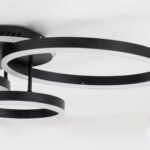 GLOBOSTAR® VENOM 61123 Μοντέρνο Φωτιστικό Οροφής LED 100W 12100lm 360° AC 220-240V IP20 Ρυθμιζόμενο Λευκό CCT με Χειριστήριο από 2700K έως 6000K Dimmable - Lumileds SMD Chip - Μαύρο Ματ - Μ70 x Π40 x Υ16cm - 3 Χρόνια Εγγύηση - Image 7