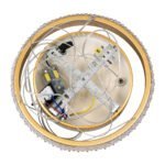 GLOBOSTAR® DIAMOND 61127 Μοντέρνο Κρεμαστό Φωτιστικό Οροφής LED 20W 2356lm 360° AC 220-240V IP20 Ρυθμιζόμενο Λευκό CCT με Χειριστήριο από 2700K έως 6000K Dimmable - Lumileds SMD Chip - Χρυσό Βούρτσας - Μ25 x Π25 x Υ3cm - 3 Χρόνια Εγγύηση - Image 8