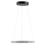 GLOBOSTAR® DIAMOND 61128 Μοντέρνο Κρεμαστό Φωτιστικό Οροφής LED 30W 3513lm 360° AC 220-240V IP20 Ρυθμιζόμενο Λευκό CCT με Χειριστήριο από 2700K έως 6000K Dimmable - Lumileds SMD Chip - Μαύρο Ματ - Μ40 x Π40 x Υ3cm - 3 Χρόνια Εγγύηση - Image 3