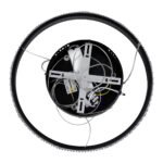 GLOBOSTAR® DIAMOND 61128 Μοντέρνο Κρεμαστό Φωτιστικό Οροφής LED 30W 3513lm 360° AC 220-240V IP20 Ρυθμιζόμενο Λευκό CCT με Χειριστήριο από 2700K έως 6000K Dimmable - Lumileds SMD Chip - Μαύρο Ματ - Μ40 x Π40 x Υ3cm - 3 Χρόνια Εγγύηση - Image 7