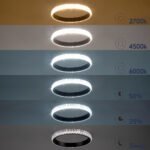 GLOBOSTAR® DIAMOND 61130 Μοντέρνο Κρεμαστό Φωτιστικό Οροφής LED 45W 5230lm 360° AC 220-240V IP20 Ρυθμιζόμενο Λευκό CCT με Χειριστήριο από 2700K έως 6000K Dimmable - Lumileds SMD Chip - Μαυρό Ματ - Μ60 x Π60 x Υ3cm - 3 Χρόνια Εγγύηση - Image 11