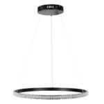 GLOBOSTAR® DIAMOND 61130 Μοντέρνο Κρεμαστό Φωτιστικό Οροφής LED 45W 5230lm 360° AC 220-240V IP20 Ρυθμιζόμενο Λευκό CCT με Χειριστήριο από 2700K έως 6000K Dimmable - Lumileds SMD Chip - Μαυρό Ματ - Μ60 x Π60 x Υ3cm - 3 Χρόνια Εγγύηση - Image 5