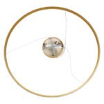 GLOBOSTAR® DIAMOND 61135 Μοντέρνο Κρεμαστό Φωτιστικό Οροφής LED 75W 8743lm 360° AC 220-240V IP20 Ρυθμιζόμενο Λευκό CCT με Χειριστήριο από 2700K έως 6000K Dimmable - Lumileds SMD Chip - Χρυσό Βούρτσας - Μ100 x Π100 x Υ3cm - 3 Χρόνια Εγγύηση - Image 8