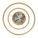 GLOBOSTAR® DIAMOND TRIO 61137 Μοντέρνο Κρεμαστό Φωτιστικό Οροφής LED 100W 12123lm 360° AC 220-240V IP20 Ρυθμιζόμενο Λευκό CCT με Χειριστήριο από 2700K έως 6000K Dimmable - Lumileds SMD Chip - Χρυσό Βούρτσας - Μ60 x Π60 x Υ60cm - 3 Χρόνια Εγγύηση - Image 10