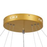 GLOBOSTAR® DIAMOND TRIO 61139 Μοντέρνο Κρεμαστό Φωτιστικό Οροφής LED 120W 14723lm 360° AC 220-240V IP20 Ρυθμιζόμενο Λευκό CCT με Χειριστήριο από 2700K έως 6000K Dimmable - Lumileds SMD Chip - Χρυσό Βούρτσας - Μ80 x Π80 x Υ80cm - 3 Χρόνια Εγγύηση - Image 9