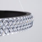GLOBOSTAR® DIAMOND TRIO 61140 Μοντέρνο Κρεμαστό Φωτιστικό Οροφής LED 150W 18379lm 360° AC 220-240V IP20 Ρυθμιζόμενο Λευκό CCT με Χειριστήριο από 2700K έως 6000K Dimmable - Lumileds SMD Chip - Μαύρο Ματ - Μ100 x Π100 x Υ100cm - 3 Χρόνια Εγγύηση - Image 8