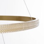 GLOBOSTAR® DIAMOND TRIO 61141-DECO Μοντέρνο Κρεμαστό Φωτιστικό Οροφής LED 150W 18379lm 360° AC 220-240V IP20 Ρυθμιζόμενο Λευκό CCT με Χειριστήριο από 2700K έως 6000K Dimmable - Lumileds SMD Chip - Χρυσό Βούρτσας - Μ100 x Π100 x Υ100cm - 3 Χρόνια Εγγύηση - Image 8