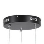 GLOBOSTAR® DIAMOND TRIO 61142 Μοντέρνο Κρεμαστό Φωτιστικό Οροφής LED 100W 12123lm 360° AC 220-240V IP20 Ρυθμιζόμενο Λευκό CCT με Χειριστήριο από 2700K έως 6000K Dimmable - Lumileds SMD Chip - Μαυρό Ματ - Μ110 x Π110 x Υ60cm - 3 Χρόνια Εγγύηση - Image 7