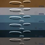 GLOBOSTAR® DIAMOND TRIO 61144 Μοντέρνο Κρεμαστό Φωτιστικό Οροφής LED 120W 14723lm 360° AC 220-240V IP20 Ρυθμιζόμενο Λευκό CCT με Χειριστήριο από 2700K έως 6000K Dimmable - Lumileds SMD Chip - Μαυρό Ματ - Μ150 x Π150 x Υ60cm - 3 Χρόνια Εγγύηση - Image 10