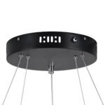 GLOBOSTAR® DIAMOND DUO 61150 Μοντέρνο Κρεμαστό Φωτιστικό Οροφής LED 75W 8743lm 360° AC 220-240V IP20 Ρυθμιζόμενο Λευκό CCT με Χειριστήριο από 2700K έως 6000K Dimmable - Lumileds SMD Chip - Μαυρό Ματ - Μ60 x Π60 x Υ60cm - 3 Χρόνια Εγγύηση - Image 9